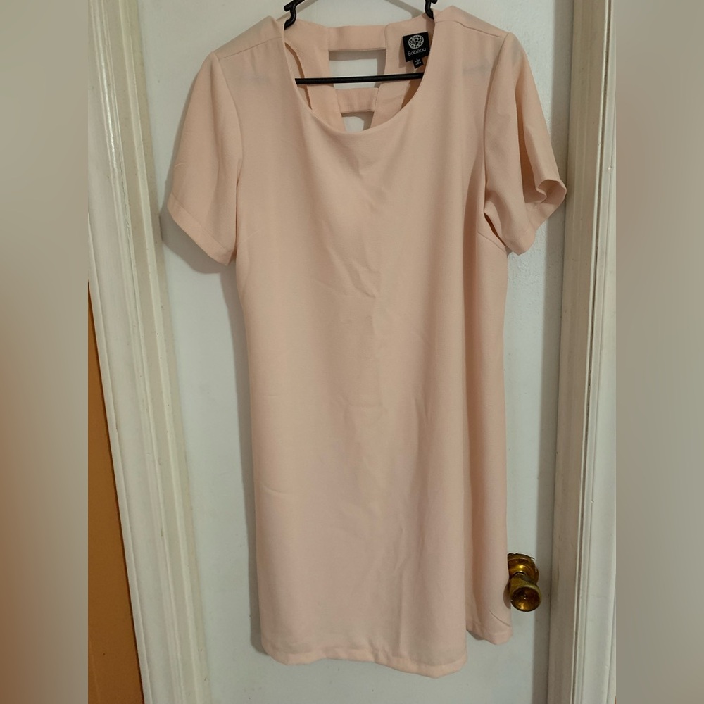 Bobeau Light Pink Short Sleeve Top